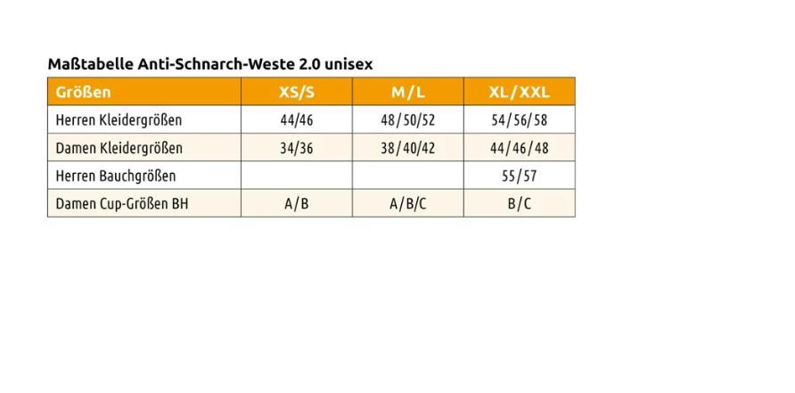 Anti-Schnarch Weste 2.0